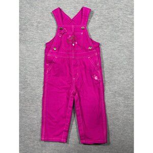Carhartt Infant Girls 18 M Pink Cotton Overalls